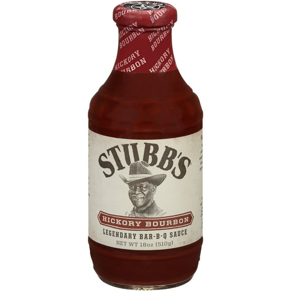 (6 Pack) Stubb's Hickory Bourbon Barbecue Sauce, 18 oz.