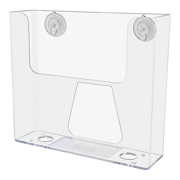 6 Pack Suction Cup Brochure Holder Holds 7.5 Inch Wide Literature or Brochures Window or Glass Wall Mount Display Indoor Amenity Flyers or Reference Sheet Racks