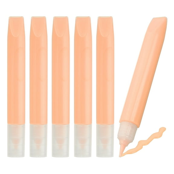 6 Pack Suncatcher Paint Pens, Light Pink Sun Catcher Paint Pens 10ML Each Stained Glass Paint Window Art Kit for Painting Glass Pigment Crafts