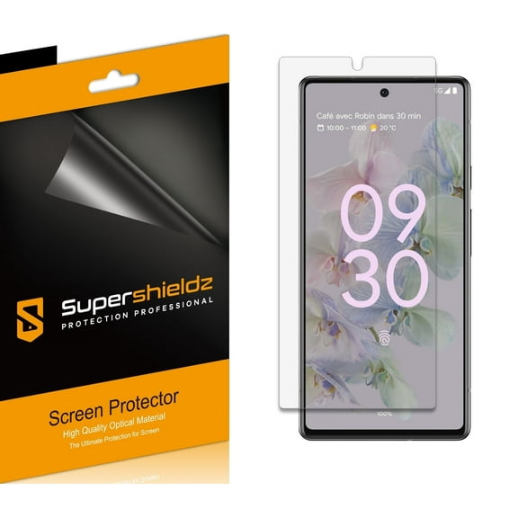 (6 Pack) Supershieldz Designed for Google Pixel 6a Screen Protector, High Definition Clear Shield (PET)