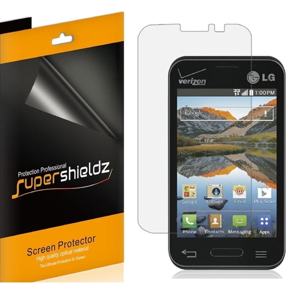 Supershieldz Designed for LG Optimus Fuel (Straight Talk, Tracfone, Net 10) Screen Protector, High Definition Clear Shield (PET) (6 Pack)