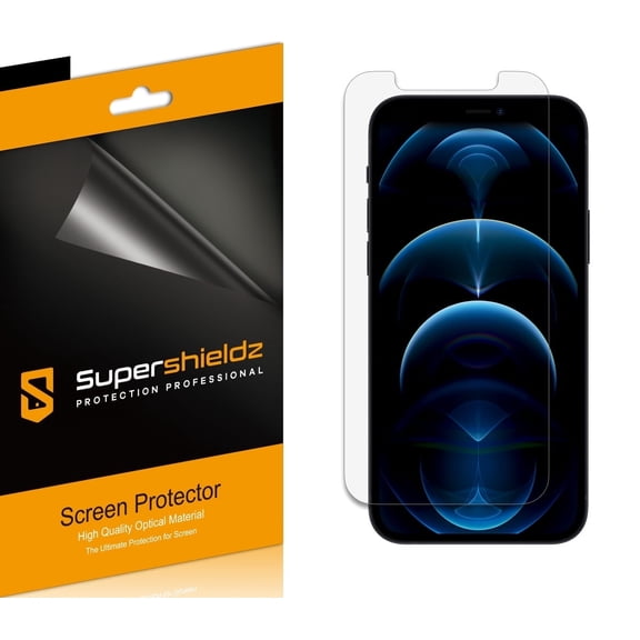 Supershieldz Designed for Apple iPhone 12 / iPhone 12 Pro (6.1 inch) Screen Protector, High Definition Clear Shield (PET) (6 Pack)