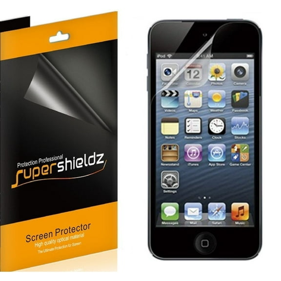 [6-Pack] Supershieldz for Apple iPod Touch (5th Generation) Screen Protector, Anti-Bubble High Definition (HD) Clear Shield