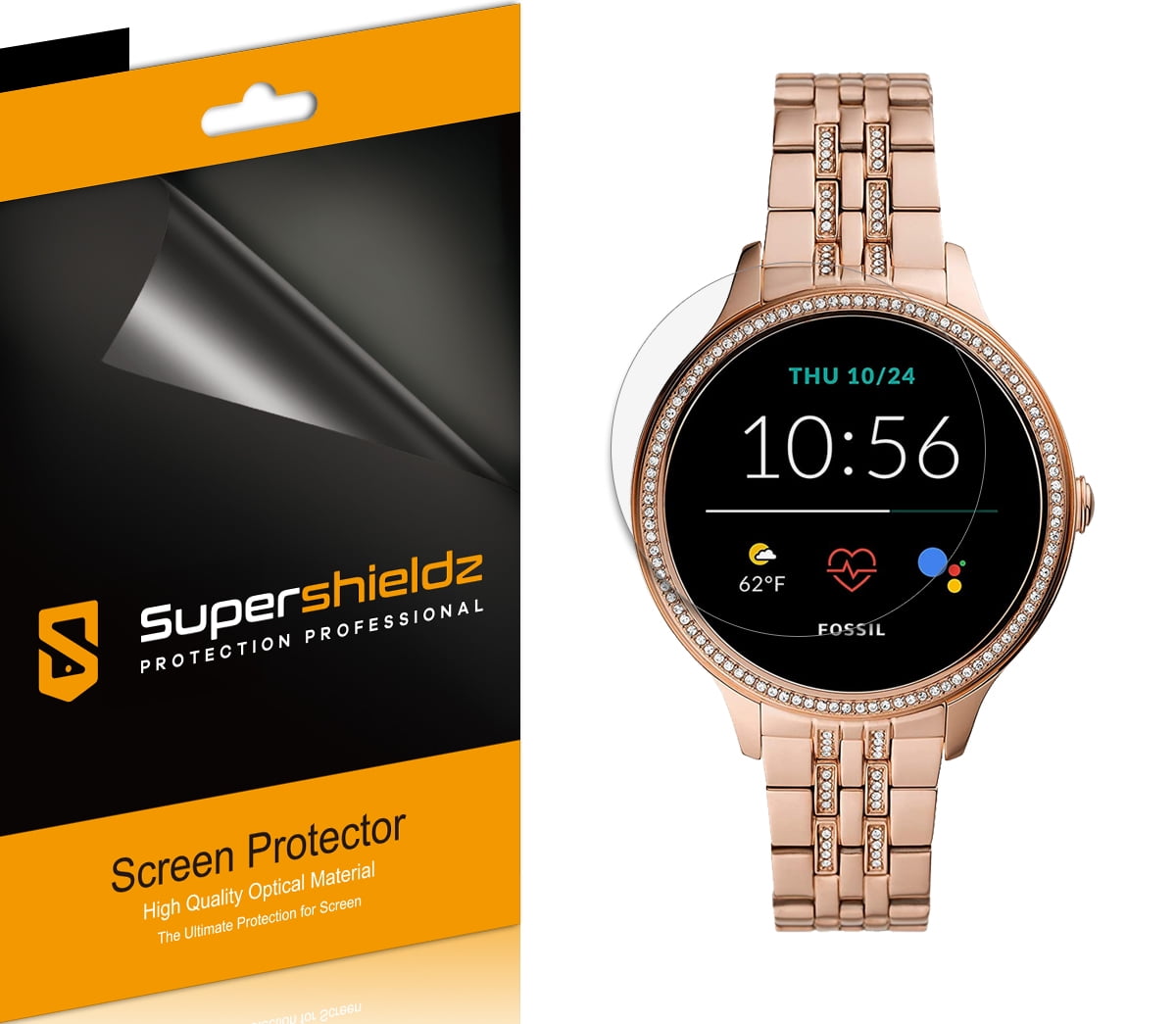 2x Vetrino protettivo per smartwatch Fossil 5. Generation