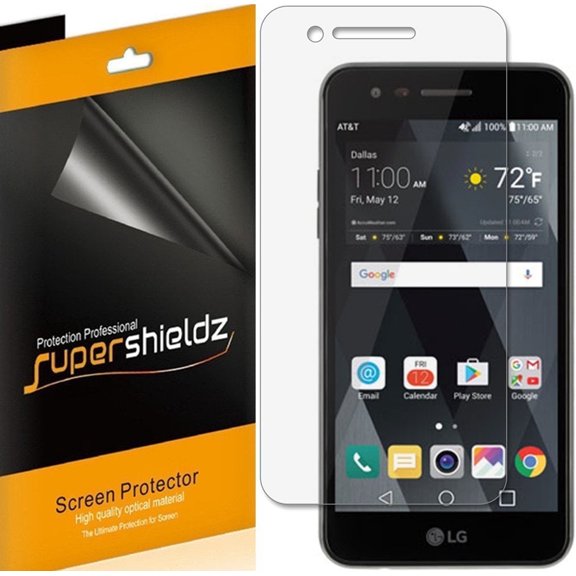Supershieldz Designed for LG Phoenix 3 Screen Protector, High Definition Clear Shield (PET) (6 Pack)