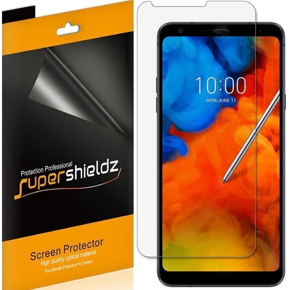 Supershieldz Designed for LG Q Stylus Screen Protector, High Definition Clear Shield (PET) (6 Pack)