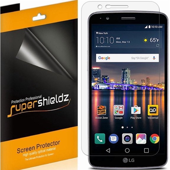 [6-Pack] Supershieldz for LG Stylo 3 / LG Stylus 3 Screen Protector, Anti-Bubble High Definition (HD) Clear Shield