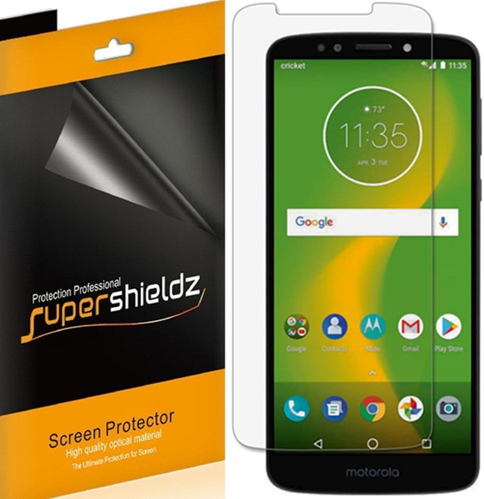 [6-Pack] Supershieldz for Motorola Moto E5 Plus Screen Protector, Anti ...