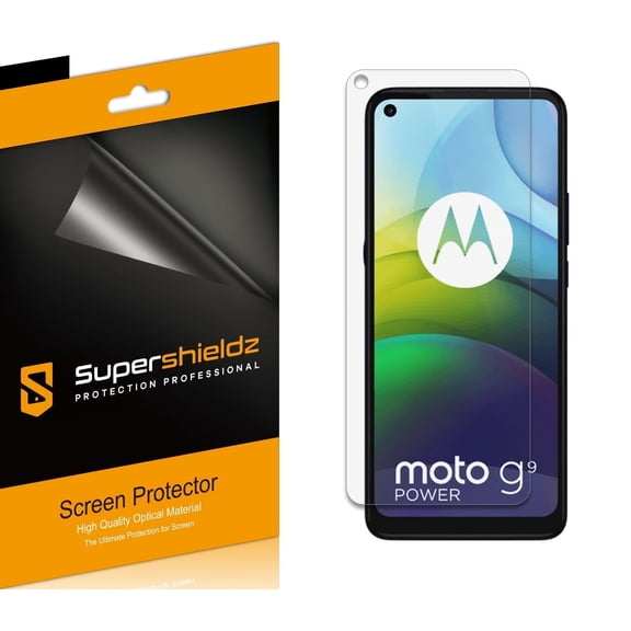Supershieldz Designed for Motorola Moto G9 Power Screen Protector, High Definition Clear Shield (PET) (6 Pack)
