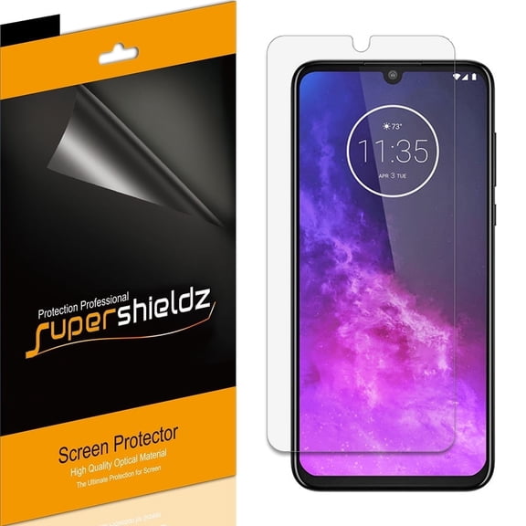 Supershieldz Designed for Motorola One Zoom / One Pro Screen Protector, High Definition Clear Shield (PET) (6 Pack)