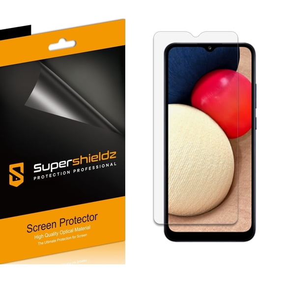 Supershieldz Designed for Samsung Galaxy A02S Screen Protector, High Definition Clear Shield (PET) (6 Pack)