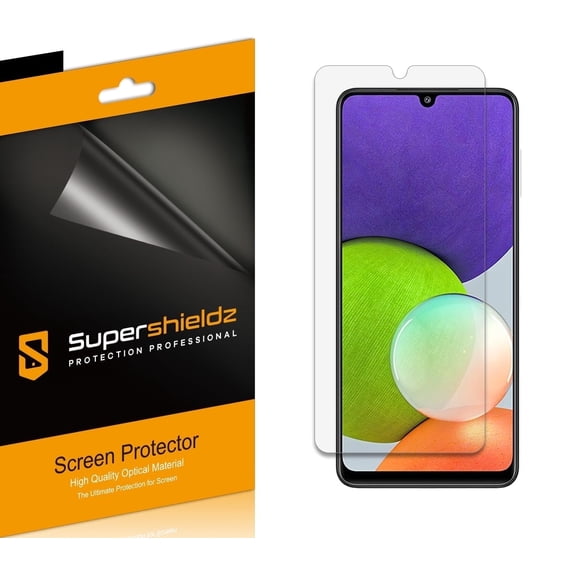 Supershieldz Designed for Samsung Galaxy A22 (6.4 inch) / Galaxy F22 Screen Protector, High Definition Clear Shield (PET) (6 Pack)