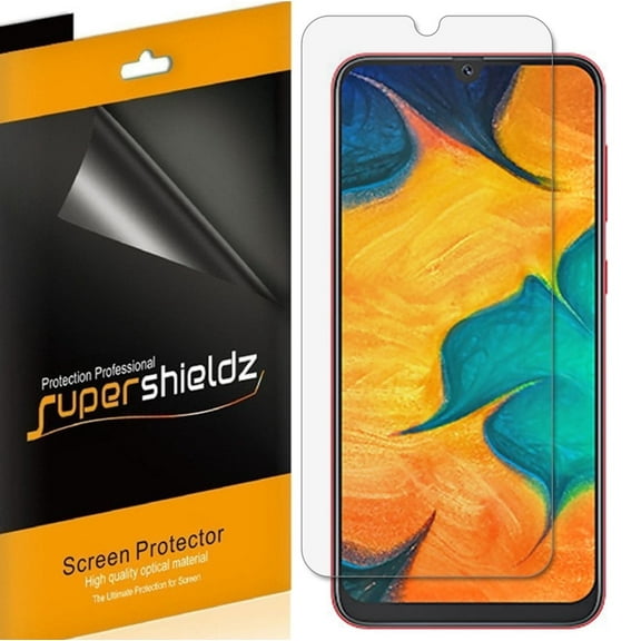 Supershieldz Designed for Samsung Galaxy A30 Screen Protector, High Definition Clear Shield (PET) (6 Pack)