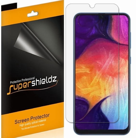 Supershieldz Designed for Samsung Galaxy A50 Screen Protector, High Definition Clear Shield (PET) (6 Pack)