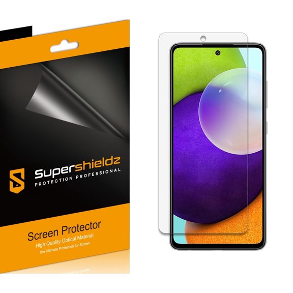 [6-Pack] Supershieldz for Samsung Galaxy A52/ A52 5G / A52s Screen Protector, Anti-Bubble High Definition (HD) Clear Shield