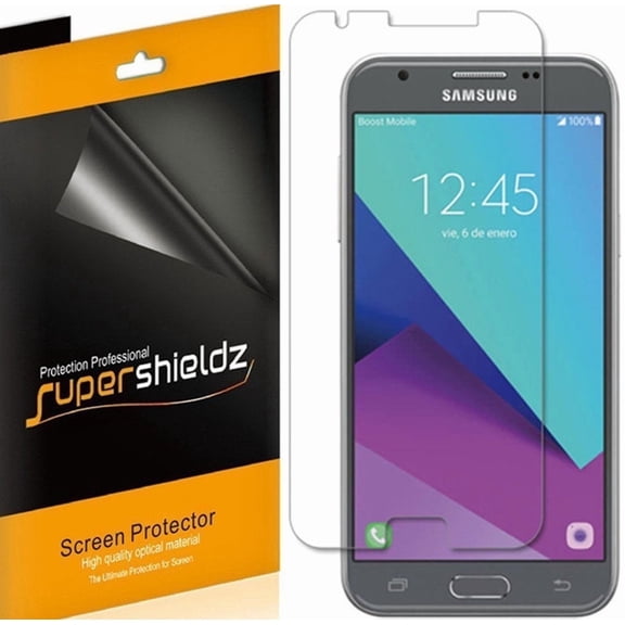 Supershieldz Designed for Samsung Galaxy J3 Eclipse Screen Protector, High Definition Clear Shield (PET) (6 Pack)