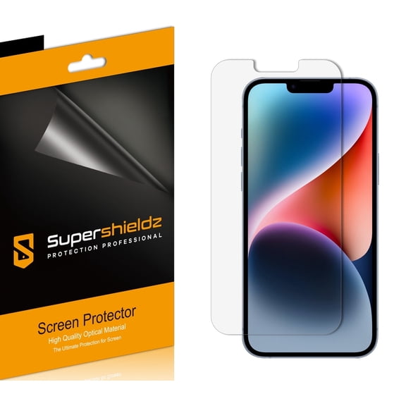 Supershieldz Designed for iPhone 14 Plus/ iPhone 13 Pro Max (6.7 inch) Screen Protector, High Definition Clear Shield (PET) (6 Pack)