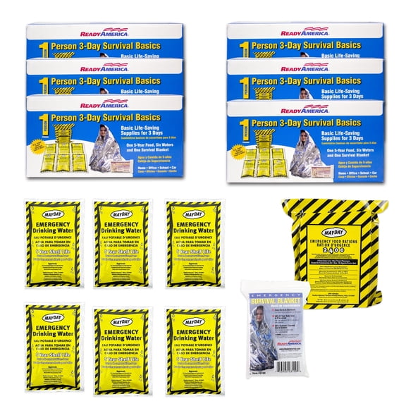 6 Pack Survival Kit Basics