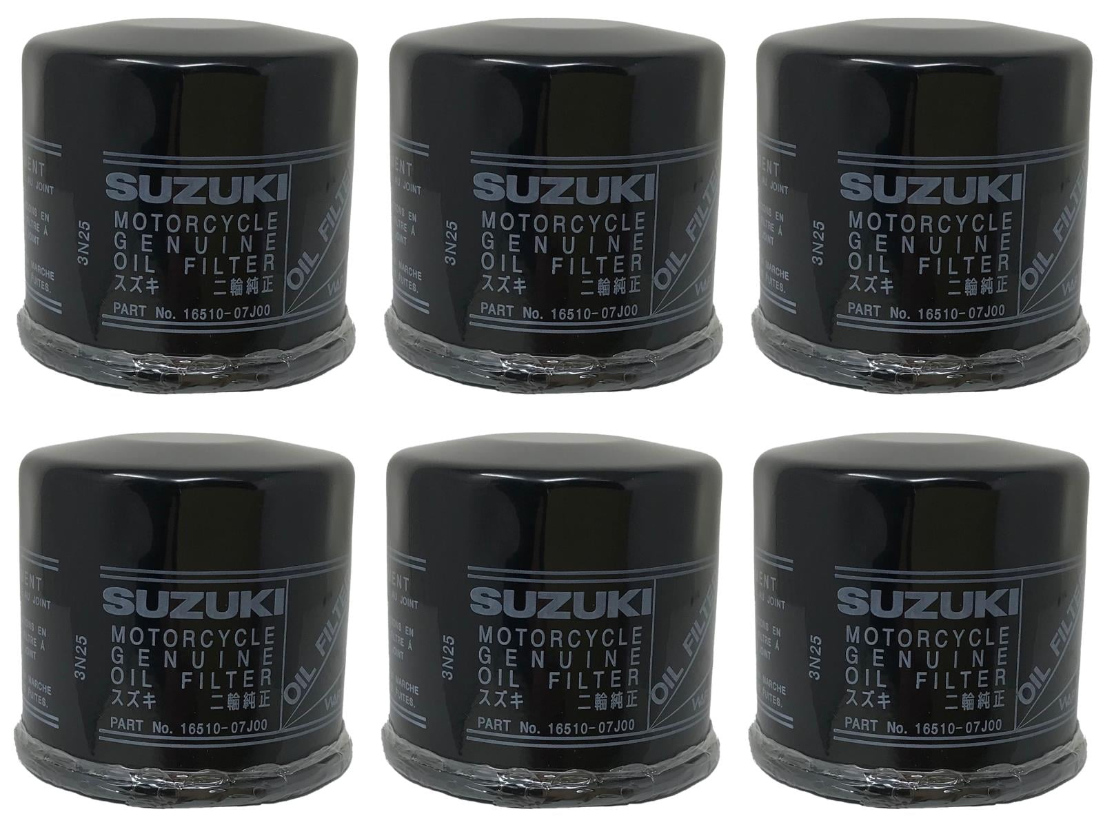 6 Pack Suzuki OEM Oil Filter 16510-07j00