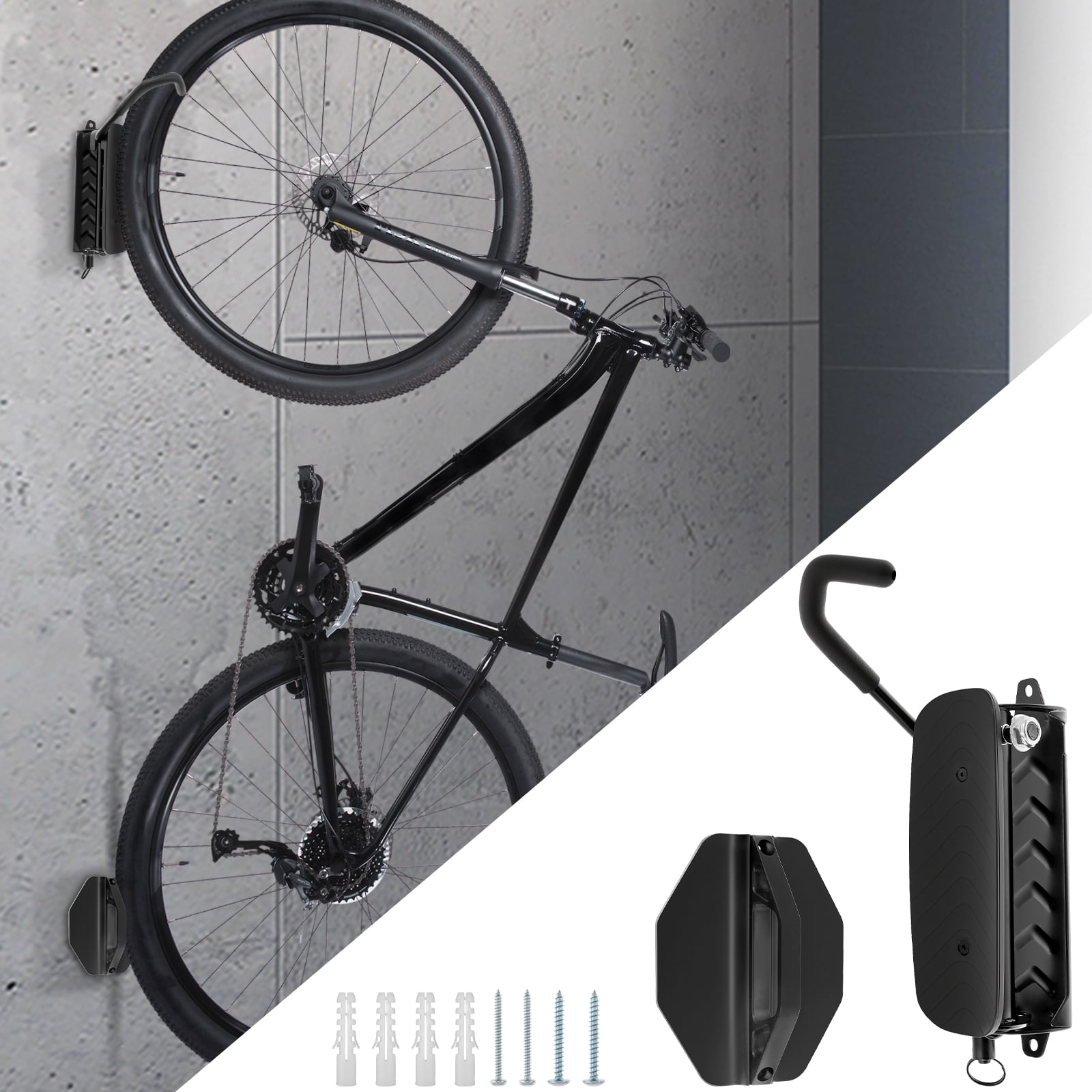 Aazon.co: OnTEK Swivel Bike Wall Ount – Space-Saving Vertical Bike