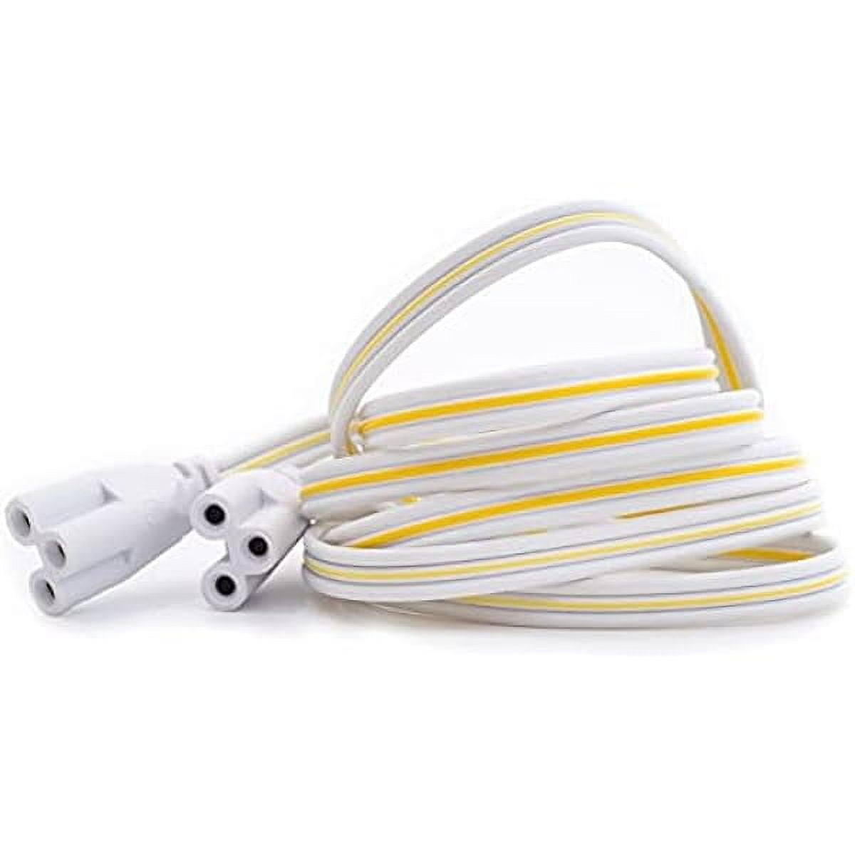 6 Pack T5 T8 LED Lamp Connecting Wire，Double End 3Pin Connector Cable