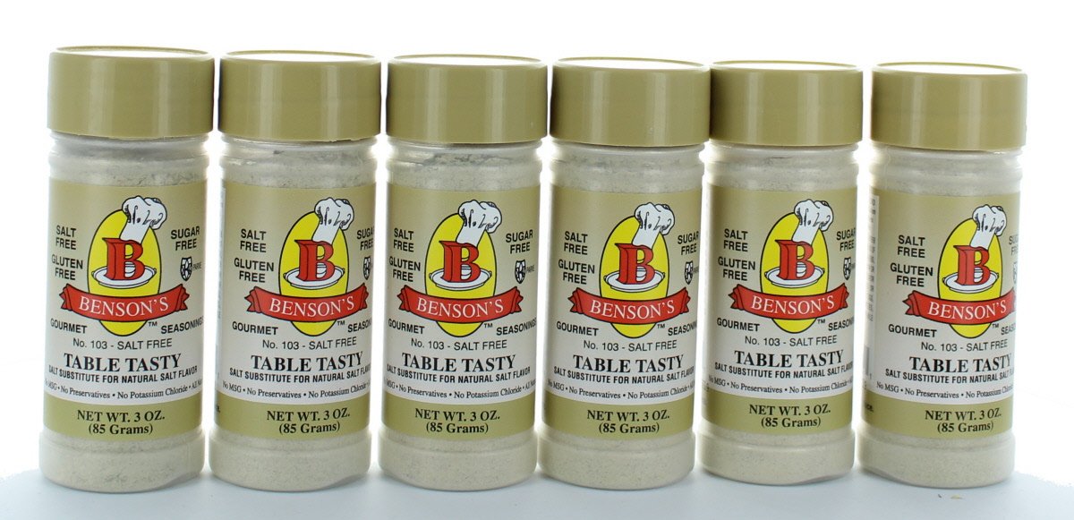 6Pack Table Tasty No Potassium Chloride Salt Substitute No Sodium