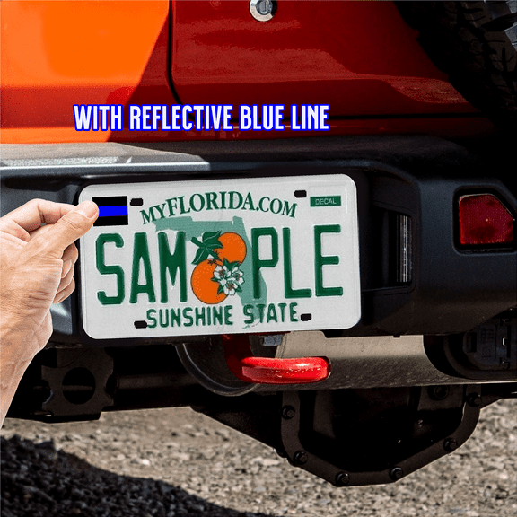 6 Pack Tag (F15) Thin Blue Line Cop Police Vinyl Decal Sticker Car Window