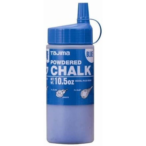 6-pack Tajima Ultra-Fine Powdered Snap-Line Chalk - Blue Chalk Line Powder - 6 Pack, 10.5 oz Residential Use, Standard Application