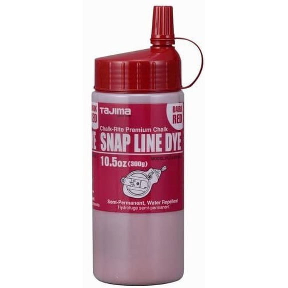 6-pack Tajima Chalk-Rite Dark Red Water Repellent Chalk - Durable - 6 Pack Residential Use, Standard Application