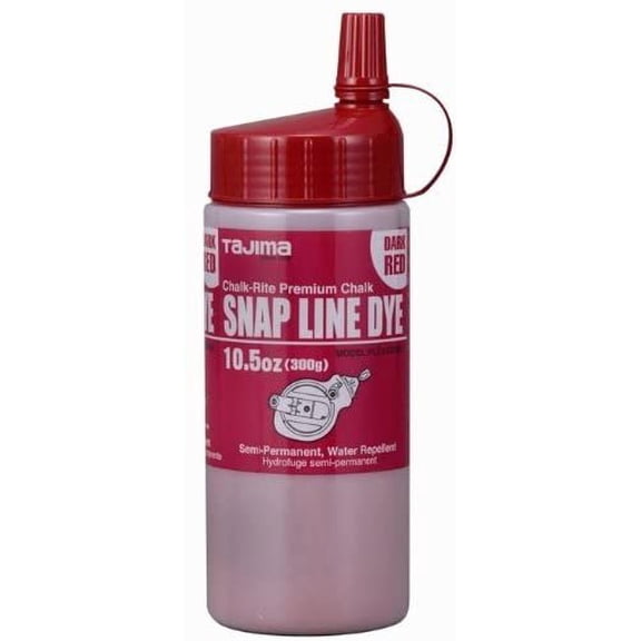 Tajima Chalk-Rite Dark Red Water Repellent Chalk - Durable - 6 Pack