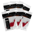 thumbnail image 1 of 6 Pack Tangle-Free Retractable 3.5mm Jack Headphone Splitter Cable For Smartphones, Tablets, Computers, and Laptops (Red), 1 of 1