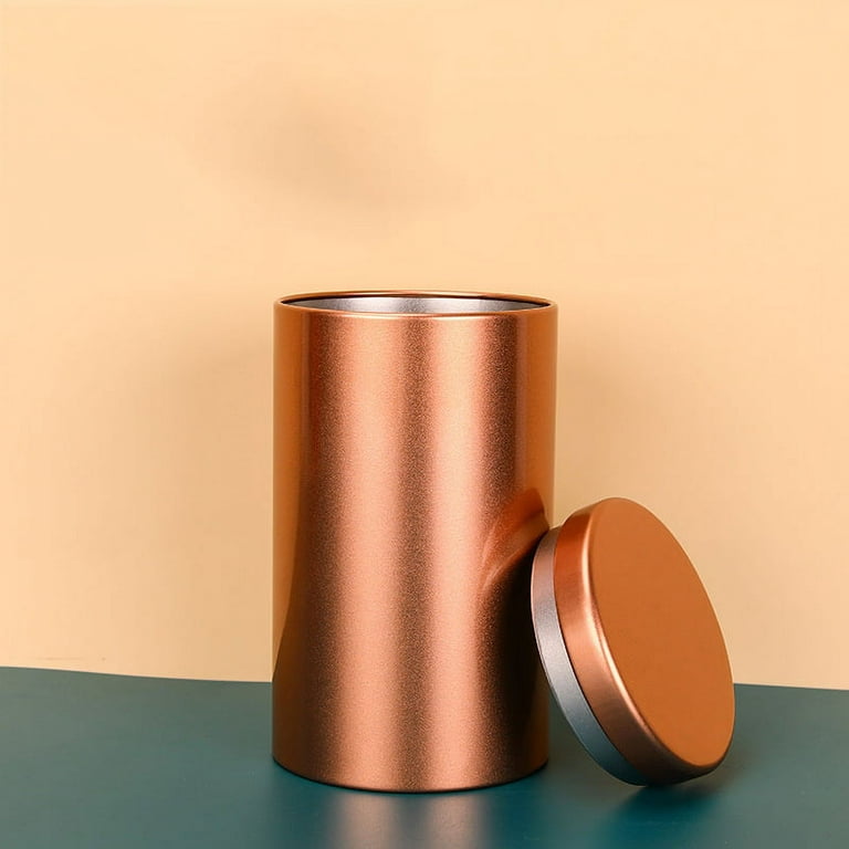 6pcs Tea Tins Canister With Airtight Double Lids,mini Tin Can Box