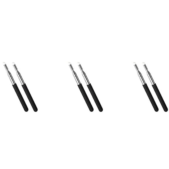 6 Pack Telescopic Teachers Pointer Teaching Pointer Hand Pointer Classroom Whiteboard Pointer Handheld Presenter,6 * Retractable pointer stick for classroom,black