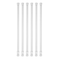 thumbnail image 1 of 6 Pack Tension Rods, Adjustable Spring Cupboard Bars Rod Curtain Rods White, 1 of 9