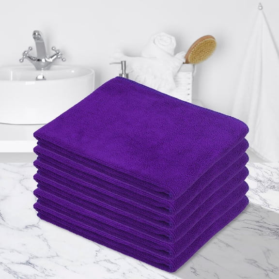 6-Pack Thickened Absorbent Towels, Soft Quick-Dry Multipurpose Cleaning Cloths for Face, Body, Kitchen, Car, 30x70cm, Durable and Machine Washable