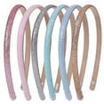 thumbnail image 1 of Sparkly Headbands 6 Pack Gift for Girls - Assorted Colors Gold Silver Pink Blue, Non-Slip Glitter Head Wrap with Soft Fabric for Women & Teens, 1 of 8