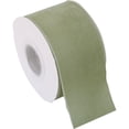 thumbnail image 1 of 6 Pack ThreadArt Velvet Ribbon 2 1/4 Inch Wide - Velvet Ribbon for Gift Wrapping, Weddings, Ribbon for Hair Bows, Choker Jewelry, Crafts, Bouquet And More - 5 Yard Rolls - Spring Moss 2 1/4", 1 of 9