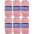 thumbnail image 1 of 6 Pack Threadart 100% Pure Cotton Crochet Yarn Size 2 | Lt. Pink | 50 gram Skeins | Fine #2 Yarn | 165 yds per Skein, 1 of 8