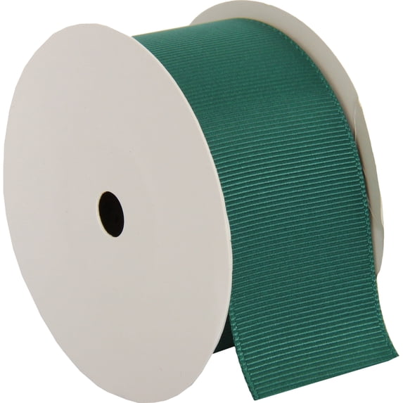 6 Pack Threadart Grosgrain Ribbon Rolls - 10 yd rolls - 4 Widths 25 Colors - Solid Colors Ribbed Pattern - For Bows, Decorations, Hair Clips, and More - 1 1/2" (1.5") width - Mallard Green 589