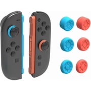 6 Pack Thumb Grips Compatible with Switch 2 2025, Thumb Grip Caps for Switch 2, Enhanced Gaming Grip Set, Joycon Grip Button Stick Cover, Improve Control and Guard Joystick Wear
