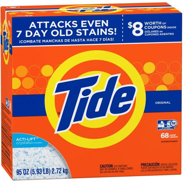 "6 Pack - Tide Powder Laundry Detergent, Original Scent 95 oz"