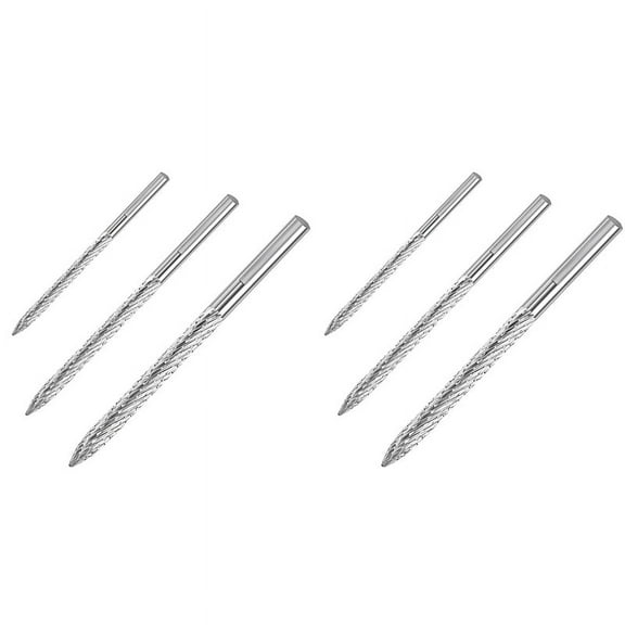 6 Pack Tire Bit Multi Sizes Tire Repair Carbide Burr Drill Bit Tire Patches Plug Cutters Wire Cutter Reamer Drill
