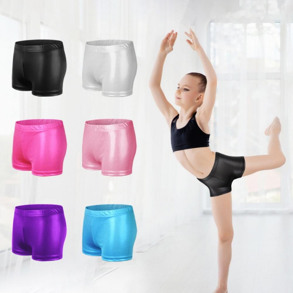 6 Pack Toddler Girls Glitter Ballet Dance Shorts Bike Short Breathable