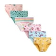 thumbnail image 1 of 6-Pack Toddler/Little/Big Girls Soft Cotton Underwear Kids Breathable Comfort Panty Briefs Undies,  2-12 Years, 1 of 7