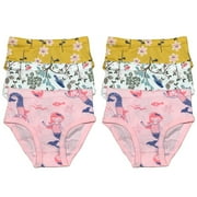 6 Pack Toddler Little Girls Kids Cotton Briefs Underwear, Hipster Panties Size 2T 3T 4T 5T 6T