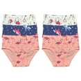 thumbnail image 1 of 6 Pack Toddler Little Girls Kids Cotton Briefs Underwear, Hipster Panties Size 2T 3T 4T 5T 6T, 1 of 4