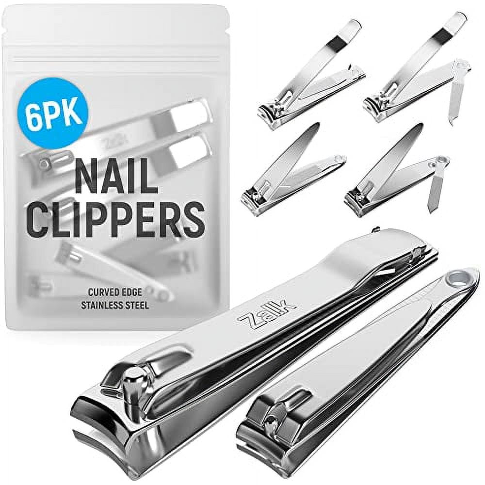 (6 Pack)Toenail Clippers Nail Clippers Set Stainless Steel Fingernail