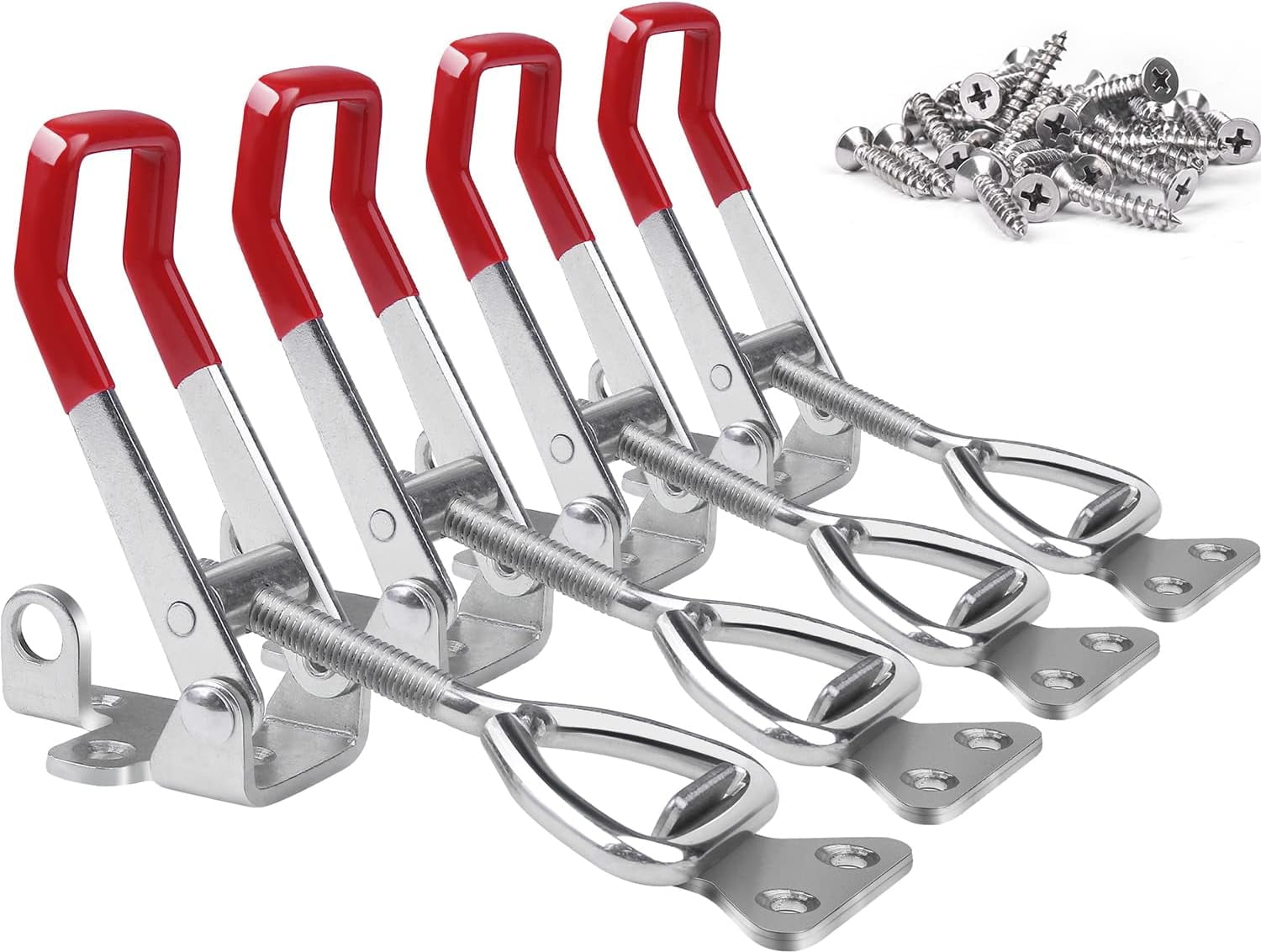 6 Pack Toggle Latch Clamp 4001, Adjustable Latch, Smoker Clamps Heavy