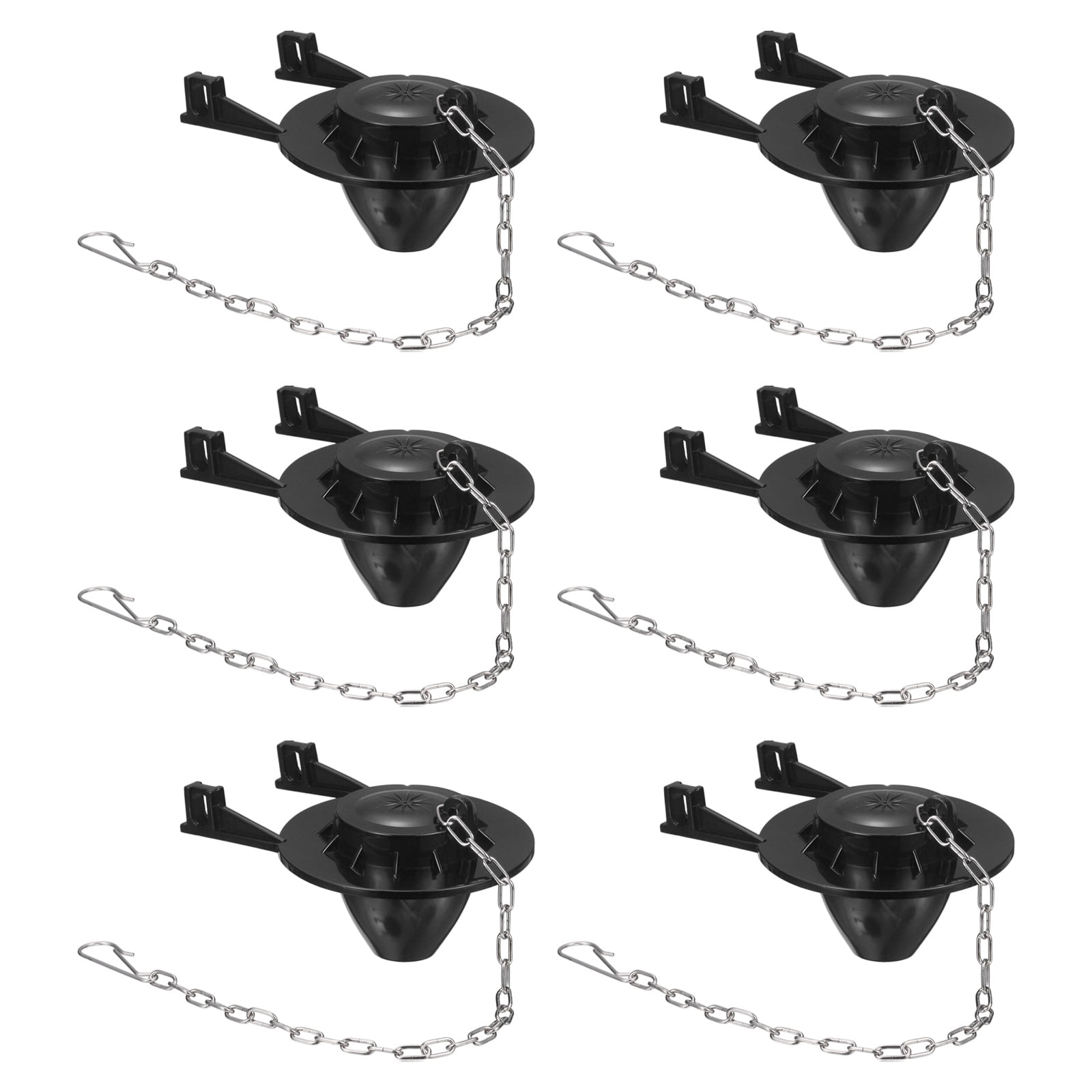 6 Pack Toilet Stopper Flapper, Toilet Flapper Replacement PVC Seal ...