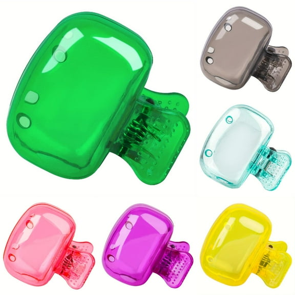 6 Pack Toothbrush Covers Portable Toothbrush Protector Coverings Clips Toothbrush Storage Head Cover Cap for Kids Bathroom Home Travel Toothbrush Case